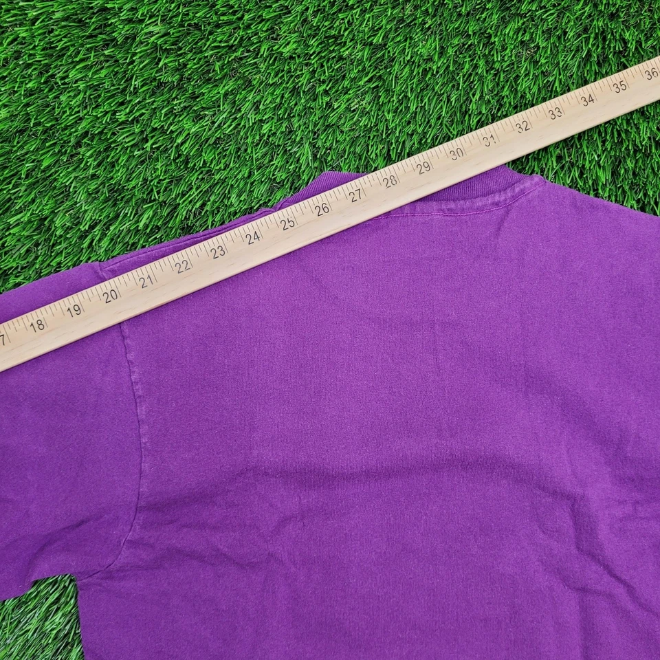 Camisa vintage 1994 vida popular mujer mediana 18x24 arte colorido Foto 3 de 4