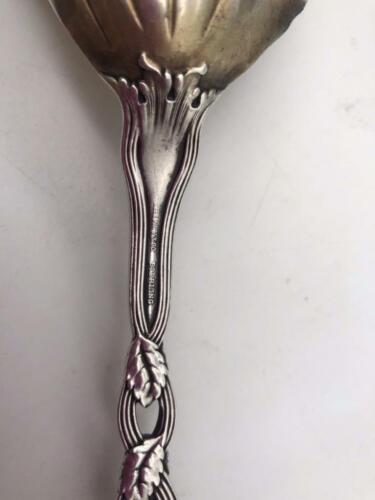 Tiffany & Co Sterling Silver Kidney Bowl Serving Spoon Strawberry Pattern 9.5" - Picture 5 of 6