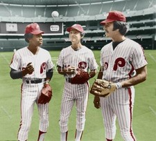 DJ306 Mike Schmidt - Larry Bowa - Dave Cash 8x10 11x14 16x20 Colorized Photo