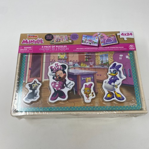 Neu Disney Minnie und Daisey Ente 4er Pack Puzzle mit Figuren