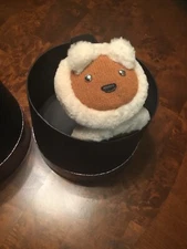 NEW COACH Teddy Bear MOTIF Shearling Earmuffs Sparkle Gift Box NIB Orig $125