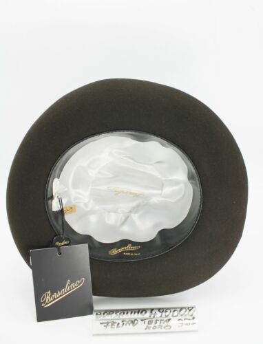 Cappello Unisex- Feltro rasato 100%- Testa moro - Cod.490002-381 - Borsalino - Picture 4 of 8