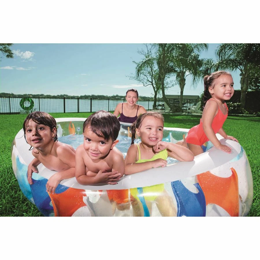 Pool Elliptic Schwimmbecken Swimmingpool Gartenpool Planschbecken 229x152x51cm  - Bild 3 von 4