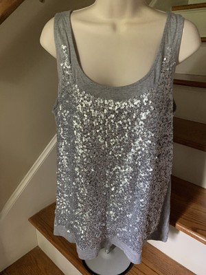 silver sparkle shirt