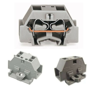 Lot of 8 - WAGO 261-331 Connector, DIN-Rail Terminal Block CAGE CLAMP 4-Conduct