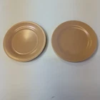 2 Bauer Los Angeles La Linda Side Plate Matte Peach 6 1/4" Mid Century Modern