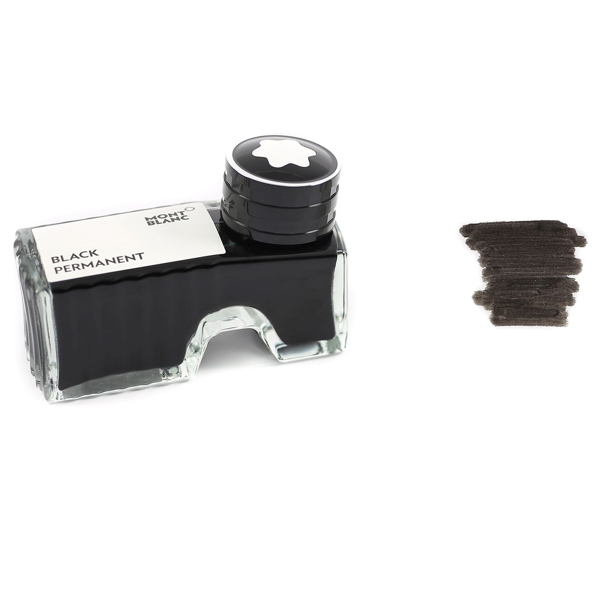 Montblanc Fountain Pen Ink Bottle 60ml in Black Permanent | eBay