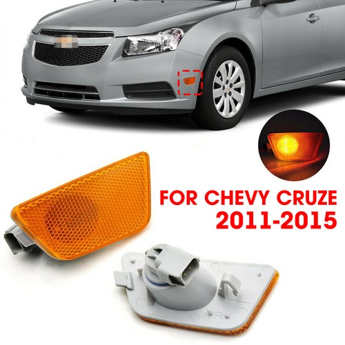 Pair For Chevy Cruze 20112015 Front Bumper Reflector Side Marker Light