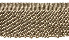 DÉCOPRO 3" Basic Trim Solid Collection Bullion Fringe Trim, Color# A10 [7 Yards]