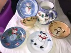 Snowman dishes bowls plates jug (smd6) — photo 4
