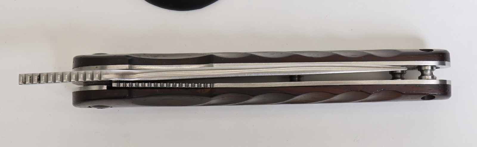 Hikari Japan Higo Flipper Liner Lock AUS8 SS Cocobolo Wood Handle Pocket Knife