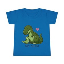 I Love My Mom Hugging T-Rex Dinosaurs - Toddler T-shirt