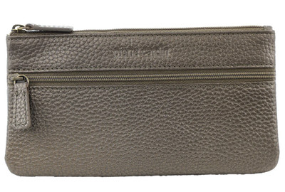 Pierre Cardin Leather Wallet Case for Phone and Coins in Bronze