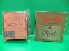 Robt. Burns VINTAGE CIGAR BOX LOT Cigarillos & Tiparillo 5 Cent General Cigar Co