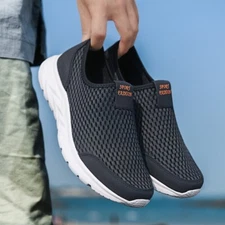 Men's Casual Slip on Shoes Athletic Running Outdoor Gym Sneakers Tennis Walking