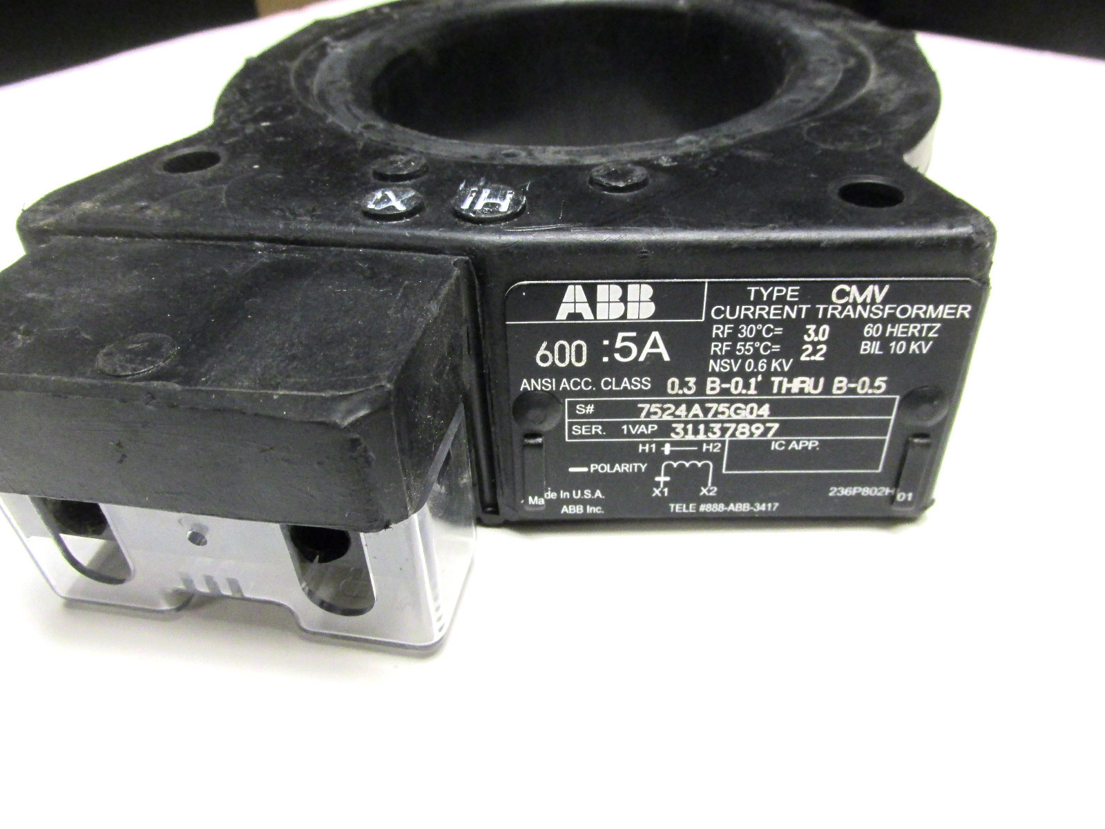 * ABB Current Transformer Type CMV 6005A Ratio .. UJ53 eBay