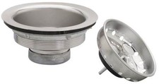 PLUMB PAK PP8PC 3 1/2" STAINLESS STEEL SINK STRAINER BASKET ASSEMBLY 1498575