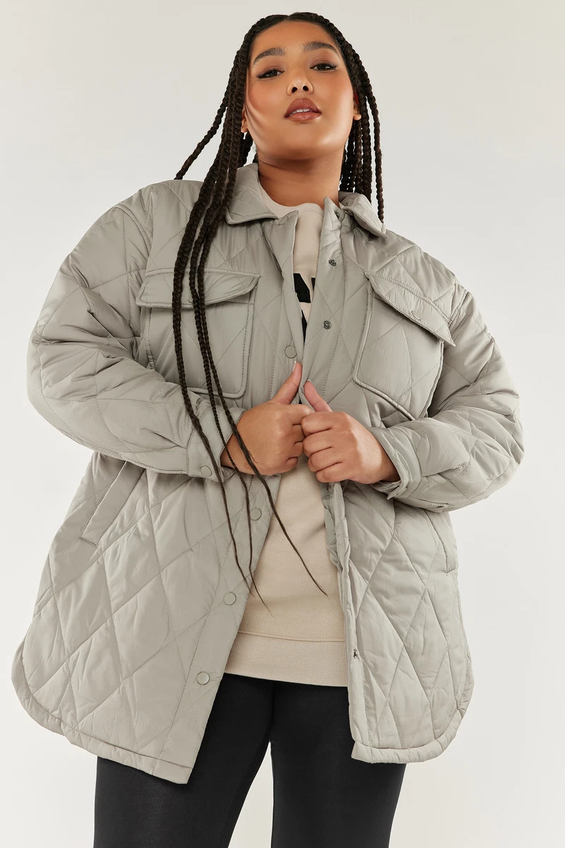 Plus size grey jacket new arrivals