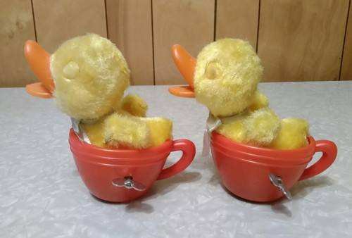 Two Teacup Pet Vintage Toy Wind Up Ducks. Made In Japan. - Picture 3 of 7