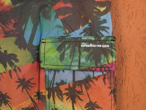 VOLCOM Board Shorts Hawaiian Mod Swim Beach Short Pants W34 - Picture 6 of 8