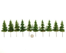 10 piezas 4" ELK RIVER PINES Modelo de Alta Calidad Árboles N HO Ferrocarril 15mm 28mm Juegos