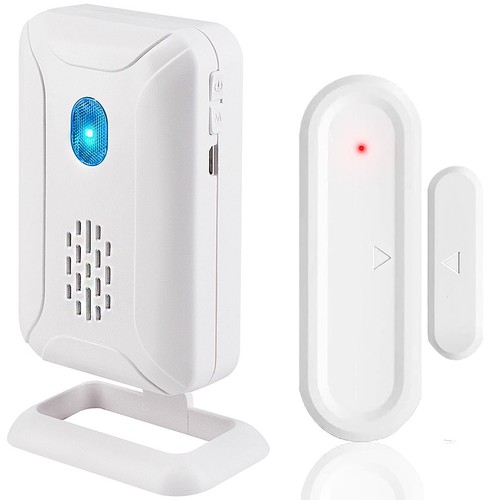 Door Chime Wireless Window Open Contact Sensor Alarm 918 FT 36 Chimes for Store