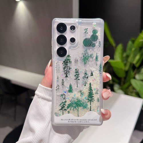For Samsung Galaxy S25 S24 S23 Ultra S22 Luminous Liquid Quicksand Case Cover - Picture 22 of 24