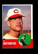 1963 TOPPS #556 AL WORTHINGTON REDS EX+ E08942