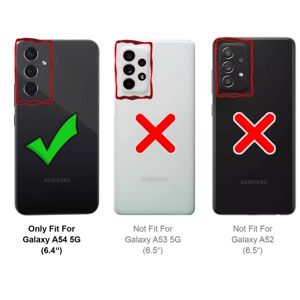 Flip Case für Samsung Galaxy A54 5G Schutz Hülle Handy Tasche Klapphülle Slim - Bild 3 von 4