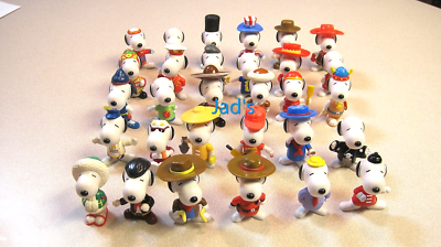その他 SNOOPY World tour Vintage Snoopy World Tour Toys: 1999 Mcdonalds Happy Meal Figures