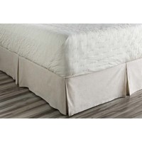 Surya Clara Woven Linen Twin Bed Skirt In Ivory on sale Surya Clara Woven Linen Twin Bed Skirt In Ivory on sale