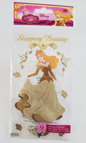 DISNEY PRINCESS AURORA Golden Enchanted Tales Scrapbook Stickers Set - Picture 3 of 4