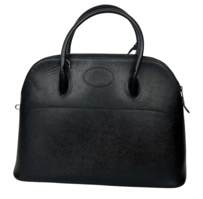 HERMES BOLIDE 45 REISETASCHE LEDER TOGO SCHWARZ LEATHER TRAVEL BAG 6000 