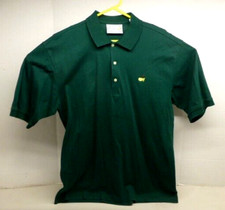 Augusta National 60's Two Ply Mercerized Cotton Green Golf Polo SZ LG VGC