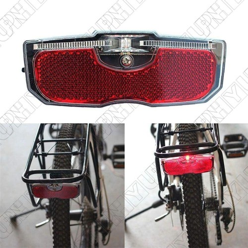 Durable Bike Cycling Bicycle Rear Reflector Tail Light Fit For Luggage Rack - Picture 2 of 6