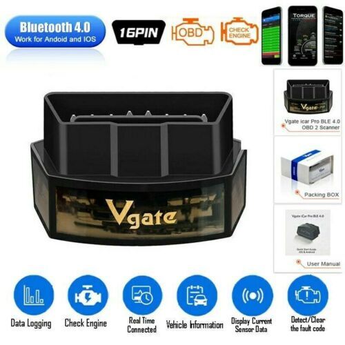 Vgate ICar Pro Bluetooth 4.0 (BLE) OBD2, Scanner Diagnostico Per Auto