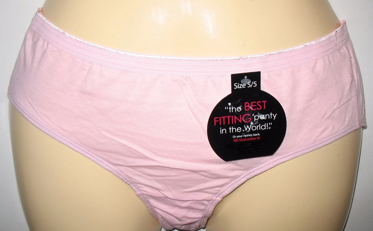 THE BEST FITTING PANTY IN THE WORLD - NEW - S / 5 - PINK 100% COTTON  HIPSTER