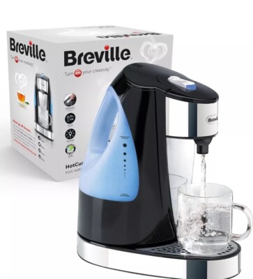 Breville HotCup Heißwasserspender | 3 kW schnell kochend | 1,5 l - schwarz glänzend