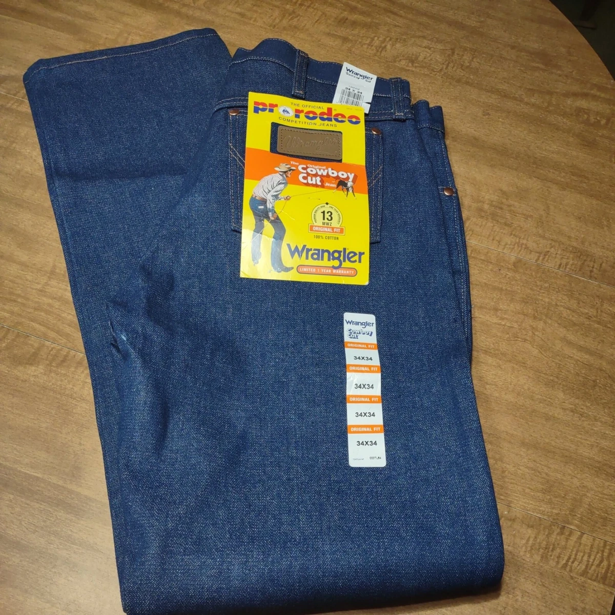 Wrangler 13mwz cowboy cut cheap rigid original fit jeans