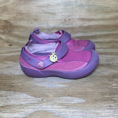 Chaussures Crocs Dawson sabots à enfiler rose violet bébé C12 - Photo 1/11