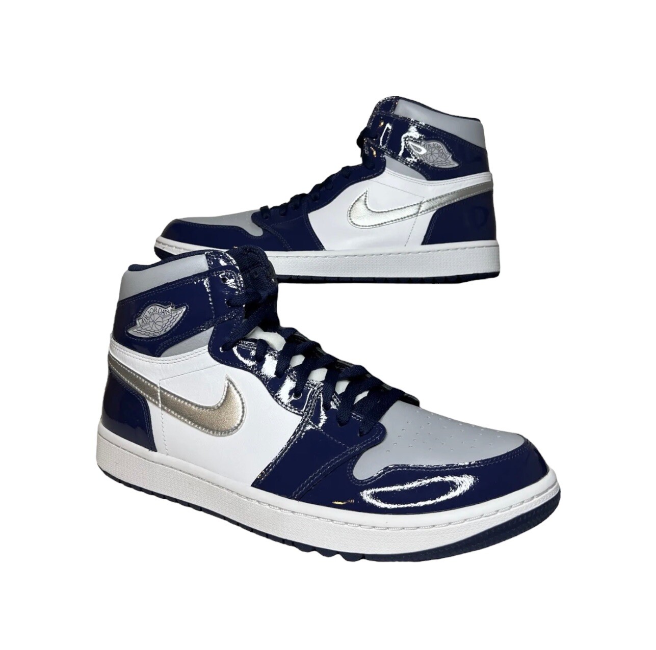 Nike Air Jordan 1 Retro High Golf Patent Midnight Navy DQ0660-100 Men's  Size 7.5 | eBay