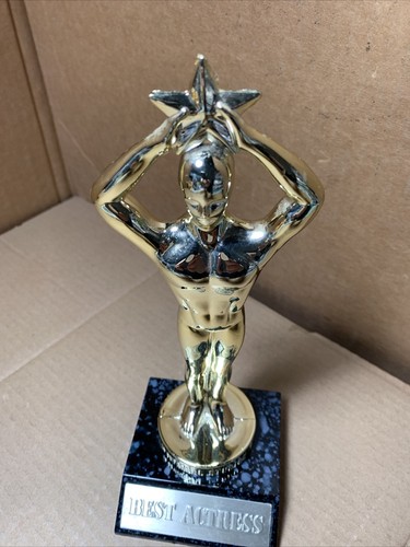 De Colección Universal Studios MEJOR ACTRIZ Actor Estatua Premio Plástico Recuerdo ~9" - Imagen 5 de 11