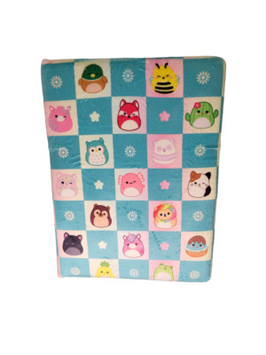 Squishmallows Soft Fuzzy Activity Journal Book w Logo Bookmark Cam Sunny Fifi