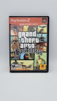 Grand Theft Auto San Andreas PS2 (Sony PlayStation 2 PS2, 2004) Complete w/ Map