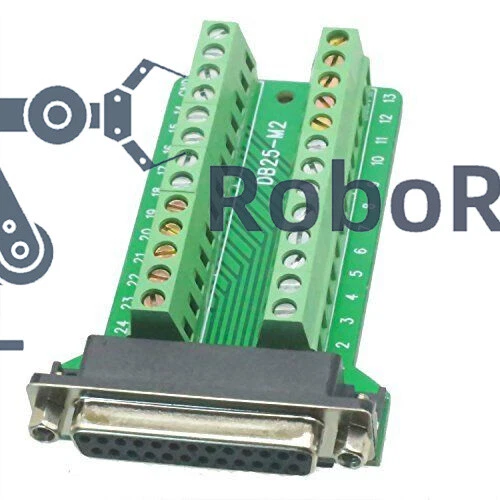 1PCS NEW DB25 Female 25Pin Plug Breakout PCB Board Terminals D-SUB Connector - Image 2 of 4