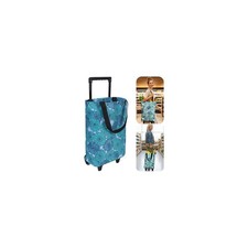 Rolling Shopping Bag, Small Cart with Standard, Flower1