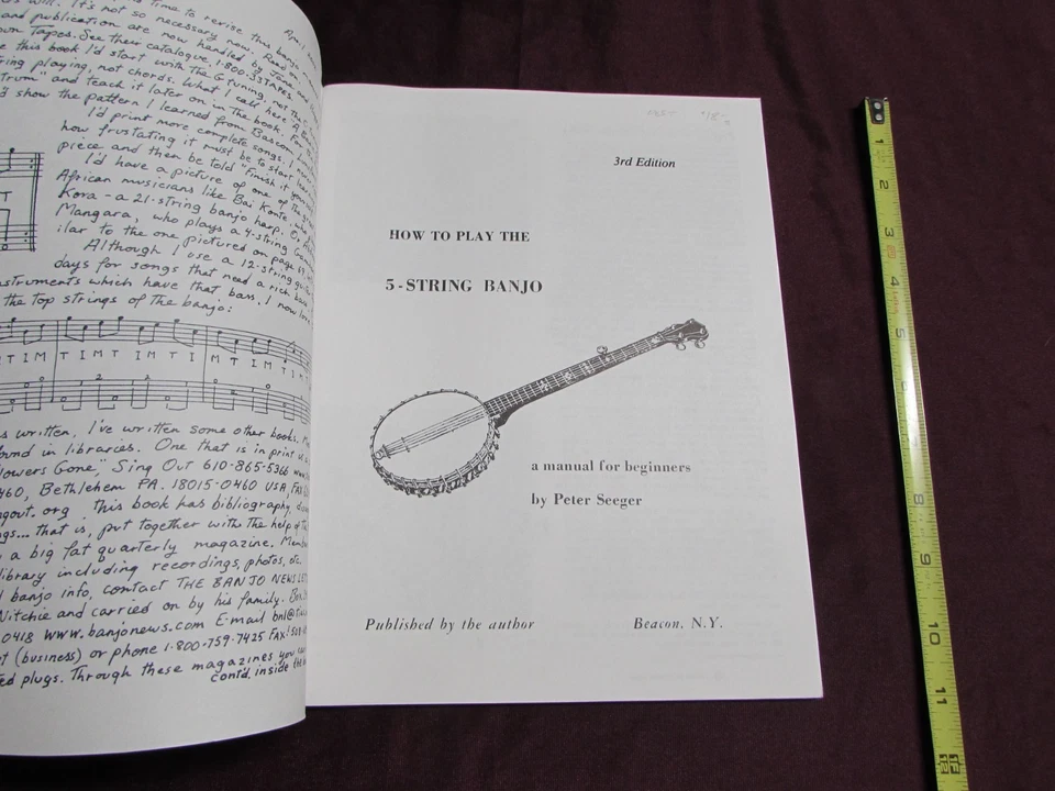 HOW TO PLAY THE 5-STRING BANJO, by Pete Seeger, As-New, 2002 - Image 2 of 3