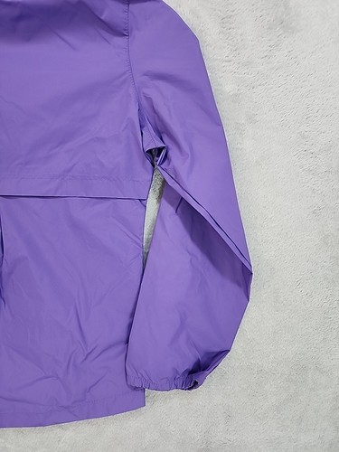 COLUMBIA Kids 6/6x Purple Hooded Windbreaker Full Zip Jacket - Picture 15 of 16
