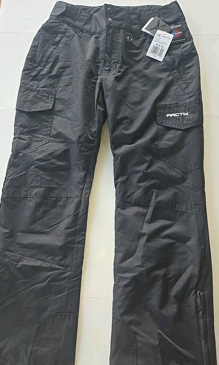 ARCTIX Snowsport Cargo Women's Snow Pants, Medium - Black