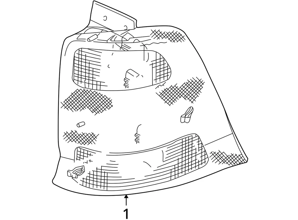 Luz trasera lateral izquierda para conductor Ford Freestar 2004-2007 OEM Y6YOM Foto 3 de 3